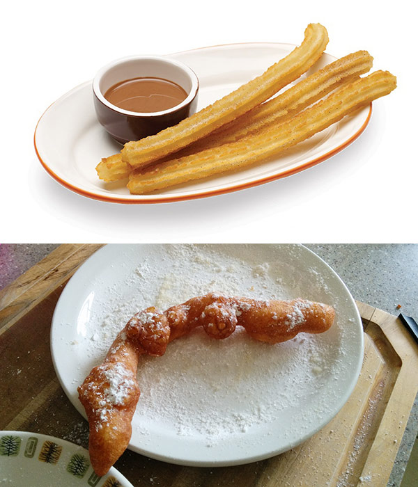 Missing, as we do, our favourite Churros Bar in Perth (San Churro at Hillarys), I got Tina a Churro maker plus ingredients for Christmas. Yesterday we had a go at making some. Fortunately they tasted way better than they looked.