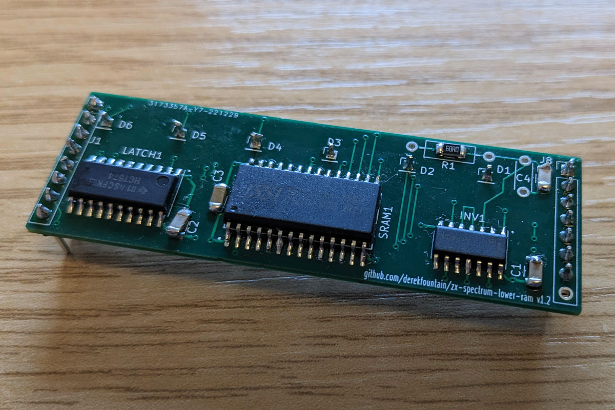 Derek Fountain : Open Source ZX Spectrum Lower RAM Module